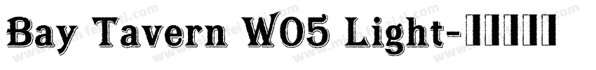 Bay Tavern W05 Light字体转换